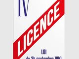 an image of a poster with the words licence on it