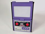 une image représentant une console Nintendo violette posée sur une surface blanche