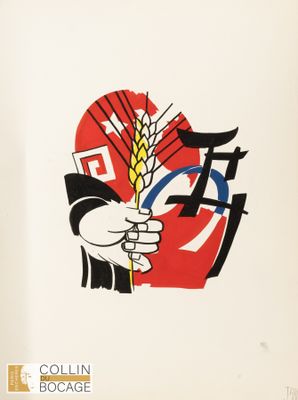 PROJET D'AFFICHE - Blé Gouache, découpage