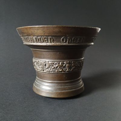 ALLEMAGNE, XVIIe Mortier en bronze - Photo 1