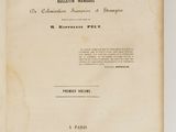 un livre ouvert avec un titre en noir et blanc