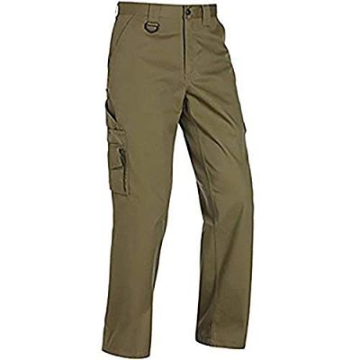 the men ' s cargo pants are made of cotton and have a zippered waist