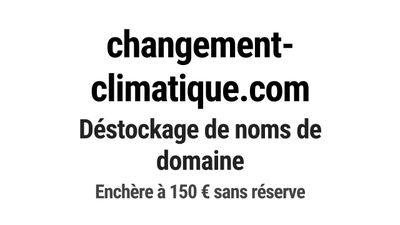 Nom de domaine changement-climatique.