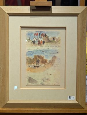 Copie musée Louvre d'après un tableau de Eugène Delacroix, "…