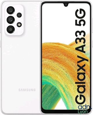 a white samsung galaxy a35 with a camera and a white background