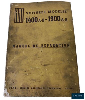 an old manual book with a picture of a machine on it