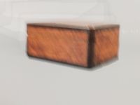 Coffret en loupe d'amboine à incrustaiton de nacre. (photo 4)