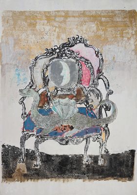une image d'un tableau représentant une femme assise sur une chaise