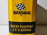a close up of a cardboard box with a checkered flag on it