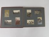 a book with pictures of people in it on a table