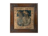 une image d'un tableau représentant un homme et une femme sur un cheval