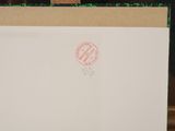 a picture of a piece of paper with a stamp on it