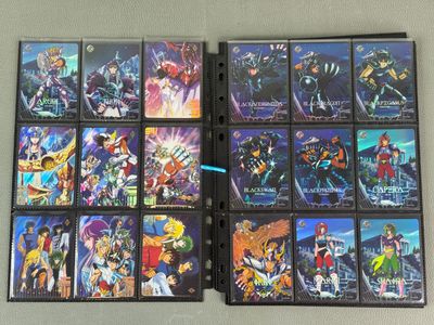 a lot of anime dvds on the table