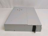 a close up of a metal box on a white surface