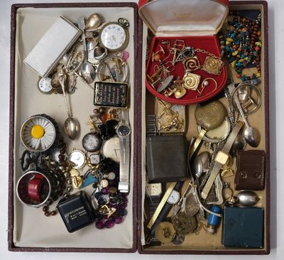 a box full of assorted items that are in it