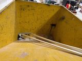 a skateboard ramp in the middle of a room