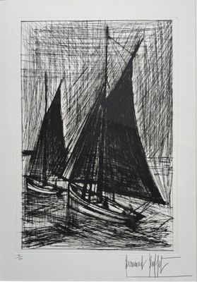 an image of a drawing of a sailboat in the water