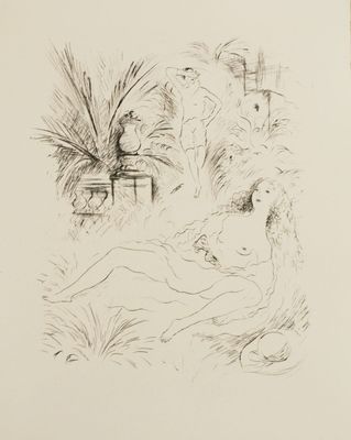 une image représentant le dessin d'une femme allongée par terre