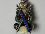 a picture of a badge with a sword and a shield