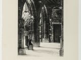 an image of a black and white photo of an old building