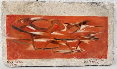 une image d'un tableau sur le mur d'un bâtiment