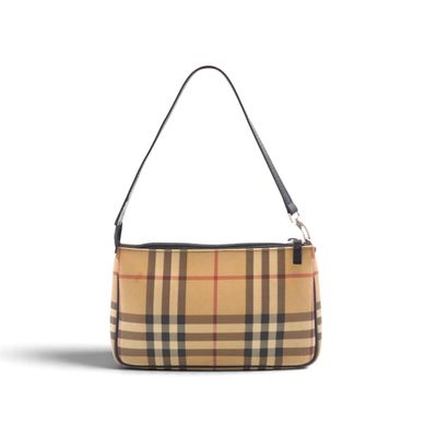 le petit sac vintage à carreaux noir et beige