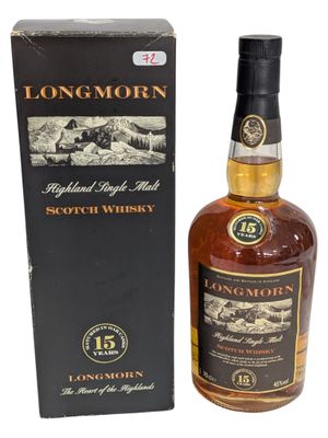 Whisky single malt des Highlands « Longmorn » de 15 ans d'âge
