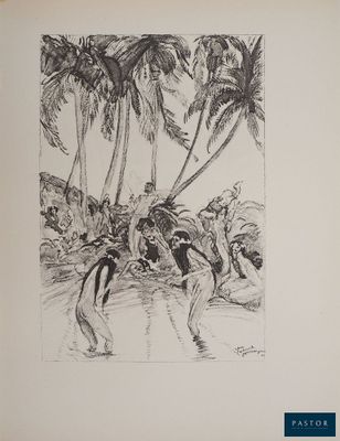 un dessin en noir et blanc représentant un homme sur une planche de surf