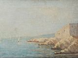 une image d'un tableau représentant un voilier dans l'eau