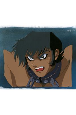 une image représentant le dessin d'un homme portant un collier autour du cou