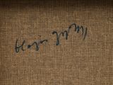 an image of a close up of a piece of fabric with writing on it