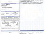 a white paper with a picture of a car registration form on it