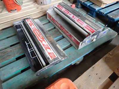 many different types of tools sitting on a pallet
