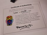 a picture of a certificate for authenticity of an item