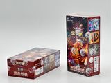 two boxes of pokemon trading cards on a white surface