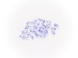 a pile of purple sapphires on a white background