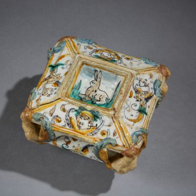 a small box with a picture of a rabbit on it