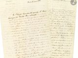 two letters from a letter written in french to a man