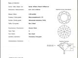 the certificate for the diamond is shown in this document
