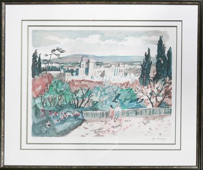 YVES BRAYER (1907-1990), « Vue d’Avignon », Lithographie en …