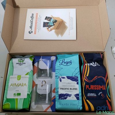 a box that has a lot of items inside of it