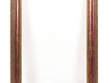 a close up of a picture frame on a white background