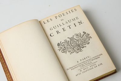CRETIN, Guillaume. Les Poésies. Paris, de l'Imprimerie d'Ant…