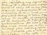 gros plan d'une lettre écrite à la main sur un morceau de papier