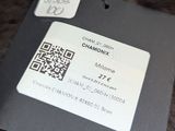 a label on a fur rug with a qr code on it