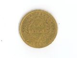 an image of a gold coin sitting on top of a white surface
