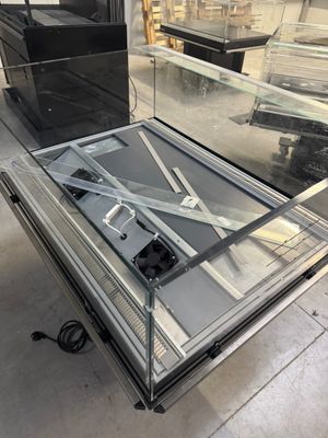 Bac refrigéreant ouvert rectangulaire roulant metallique noi…