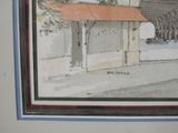 a picture of a picture of a building with a red roof