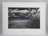 black and white photograph of a black and white photo of a body of water