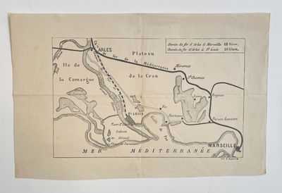 an old map of a river in the middle of a country